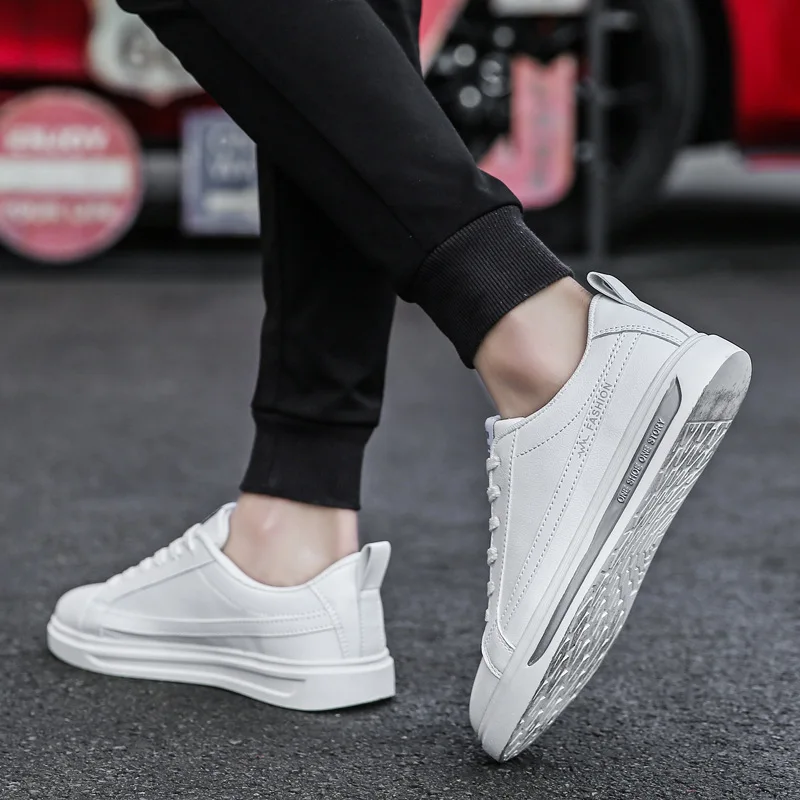 

2019 Spring New Style MEN'S SHOES Korean-style Trend Sports Footwear Teenager Versatile Shoes Students White Shoes Men's