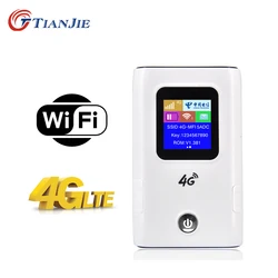 TIANJIE – routeur WIFI 4G LTE sans fil 6000 Mbps, 150 mAh, batterie externe TDD FDD, Modem de poche Portable CAT4, point d'accès 