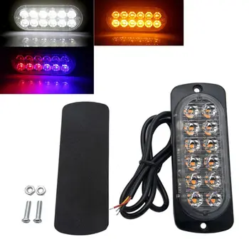 

Ultra-thin Car Lights Assembly 36W LED Police Lights 12 LED Car Truck Emergency Side Strobe Warning Light Car-styling YHQ