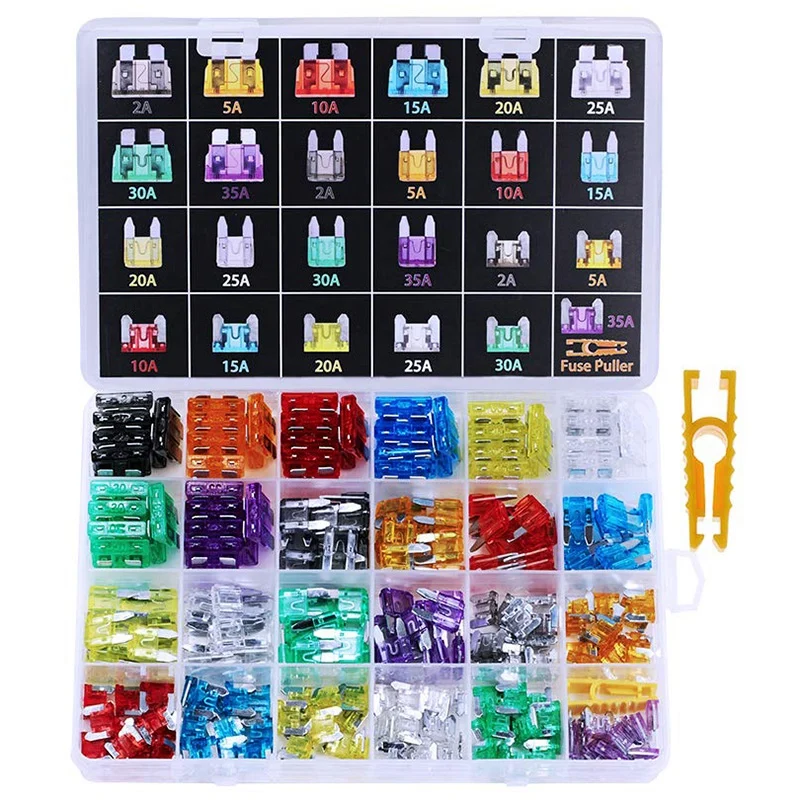 

272Pcs - Car Blade Fuses Assortment Kit, Automotive Fuses - Standard & Mini & Low Profile Mini, Car Boat Truck SUV Automotive Re