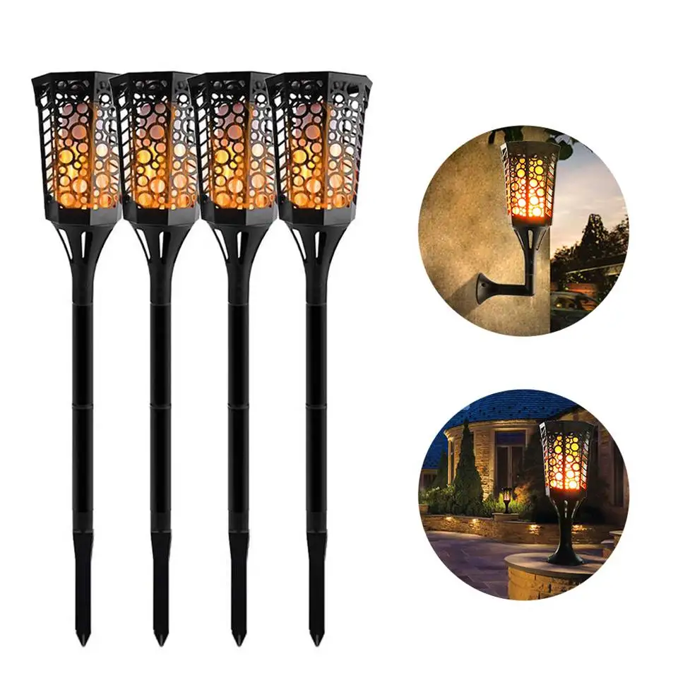 

LED Solar Flame Lamp Flickering Solar Landscape Lawn Lamp Outdoor Waterproof Yard Garden Torch Light Path Lighting