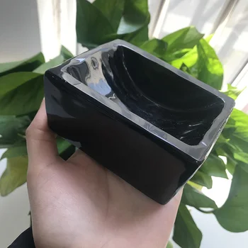 

Wholesale High Quality Natural Hand Carved Black Obsidian Crystal Bowl For gift present Or CollectionHealing Gemstone