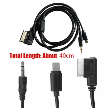 

DC3.5 Media Audio Plug And Play Phone Charging Replacement AMI 8pin MMI System Music Interface Car AUX Cable Stereo For Benz