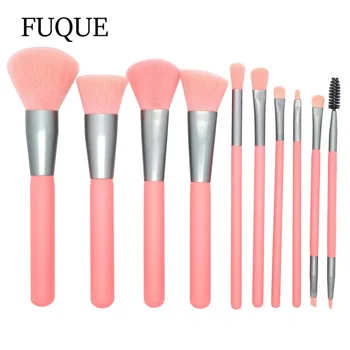 

10PCS Foundation Cosmetic Eyebrow Eyeshadow Brush Fluorescent Makeup Brush Set Tools Multifunctional Cosmetic Brush High Quality