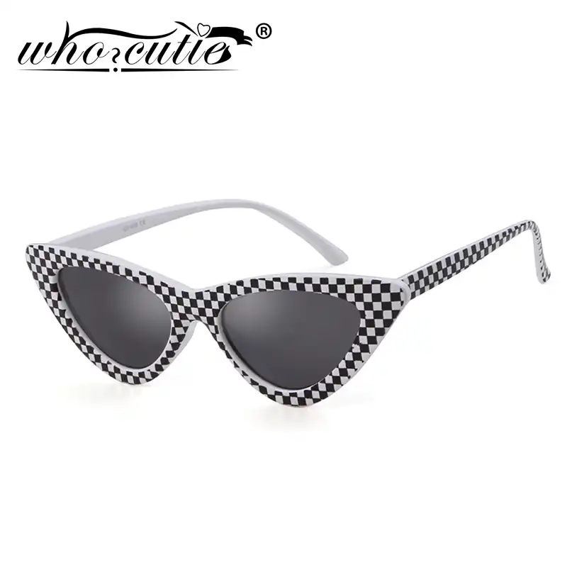 checkered glasses frames