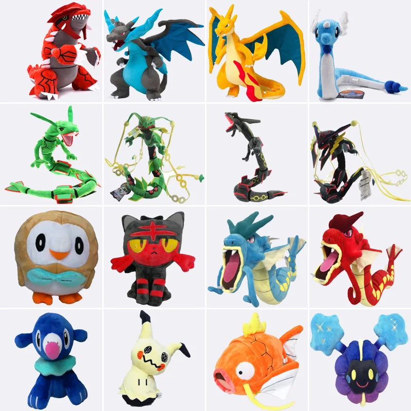 Плюшевая кукла Bulbasaur Alakazam Jirachi Charmander Mimikyu Psyduck Phanpy Snorlax С положительной энергией