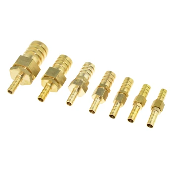 

Brass Copper 8mm Hose Barb Pipe Fitting to 10mm 12mm 19mm OD Raccord Barb Reducer Air Tube Adapter Pipe Fittings Gas Coupler