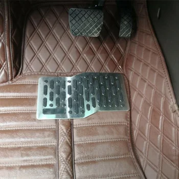 

Stainless Car Foot Rest Pedal Pad Floor Carpet Mat Non-slip Plate Universal New Footrest Carpet Plate