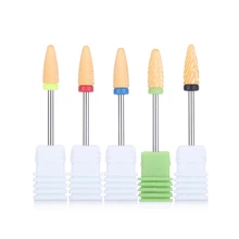 1 шт. желтый керамический сверло для ногтей машина пилка для ногтей Электрический Пескоструйный Аппарат ногтей расходник дизайн инструмент полировка Педикюр Маникюр