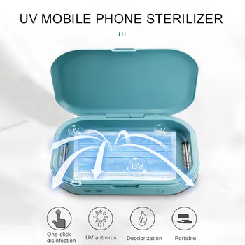 

Portable Multipurpose Ultraviolet Light Sterilizer Phone Holder UV-Box Sanitizing Box for Mask Phone Watch UV Kill Virus Machine