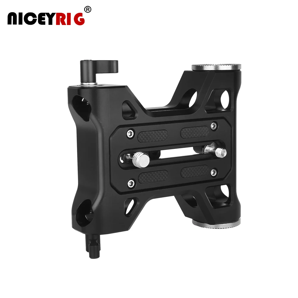 Piastra Di Base Niceyrig Con Supporti A Rosetta Arre Per Canon C100/Sony Fs7/Fs5/Fs9/Rosso