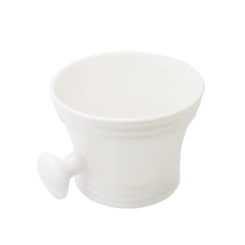 

Shaving Bowl with Handle Soap Mug Bowl Cup for Shave Brush Male Face Cleaning Mug Cup Tools for Razor Brush(White)