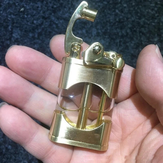 オイルライタービンテージローラー式真鍮フランス製着火OK オイルライタービンテージローラー式真鍮フランス製着火OK