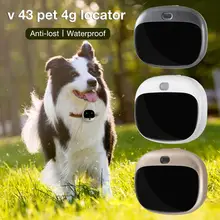 V43 Pet 4G локатор позиционирование собаки анти-Потеря устройства водонепроницаемый RF-V43 мини gps Pet трекер 4G LTE 3g широкополосный с бесплатным приложением