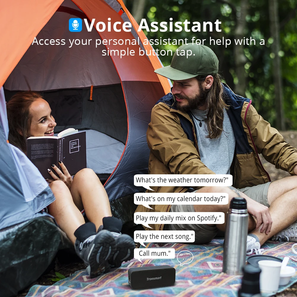 Tronsmart T2 Plus Bluetooth 5,0 динамик 20 Вт портативный динамик 24 ч Колонка IPX7 Саундбар с TWS голосовой помощник Micro SD