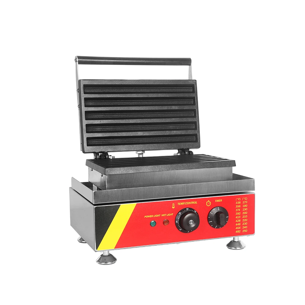 ITOP Электрический Churros Maker Нержавеющая сталь 1500 Вт Коммерческих Чуррос наполнитель антипригарное покрытие вафельный латинские фрукты машина