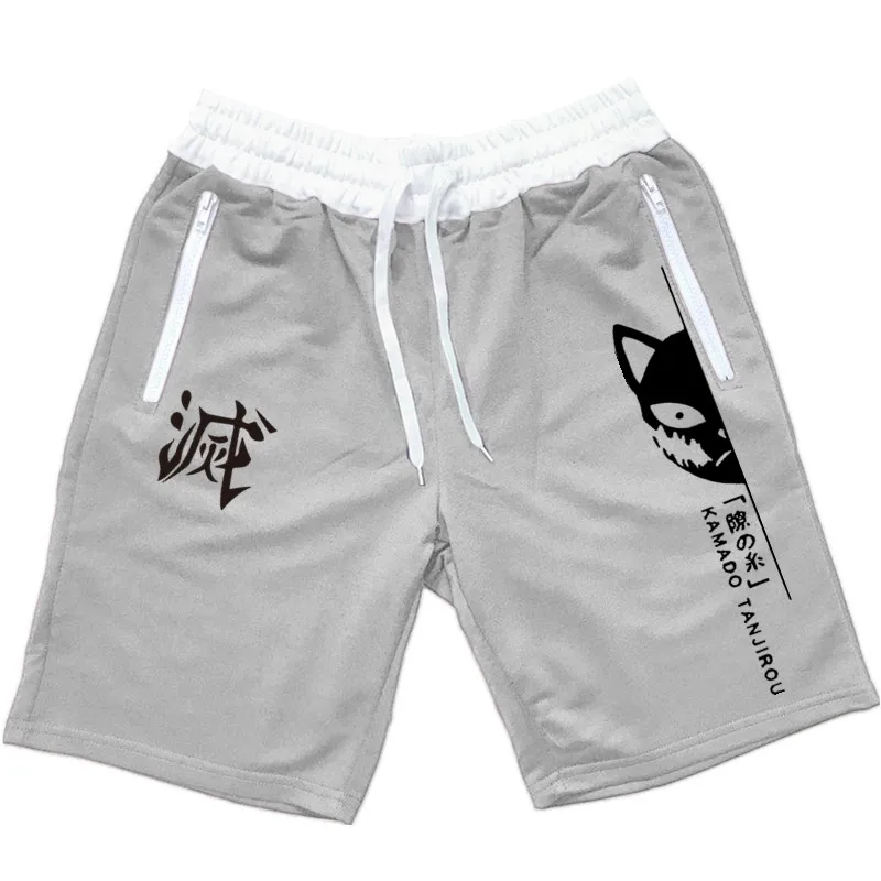 mens casual summer shorts 2020 New Anime Demon Joggers Pants Men Shorts Tanjiro Kamado Costume Harajuku Men Women Demon Slayer Kimetsu No Yaiba Sudadera best casual shorts for men