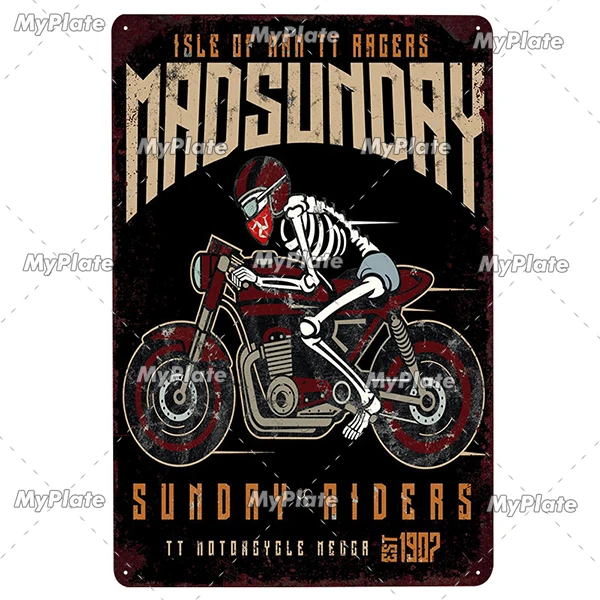 Details about   Tin Sign Highway Avus 7 7/8x11 13/16in Motorcycle Nostalgia Wall Decoration 