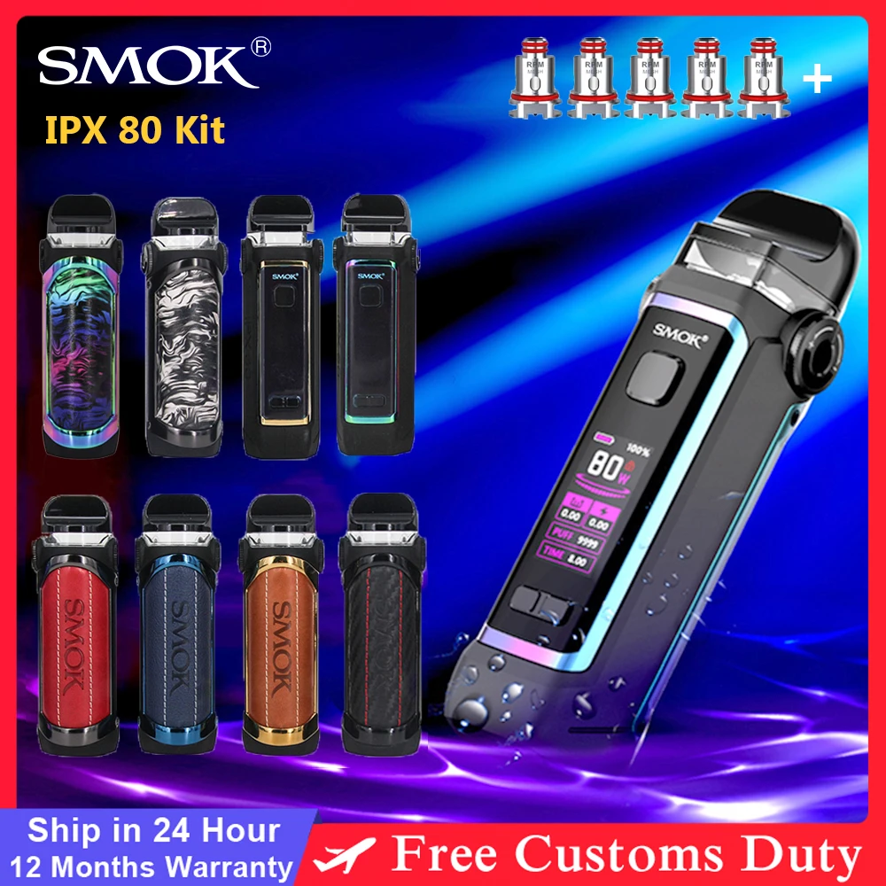 Оригинальный набор SMOK IPX 80 Pod Вт электронный 3000 мАч RPM 2 картриджа RPM2 катушки VS Novo 4