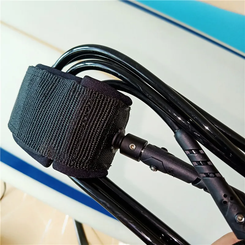 6-10feet 7mm Surfboard Leash Anti-lost TPU Double Swivels Straight Safe Rope Water Sports paddle board Leash
