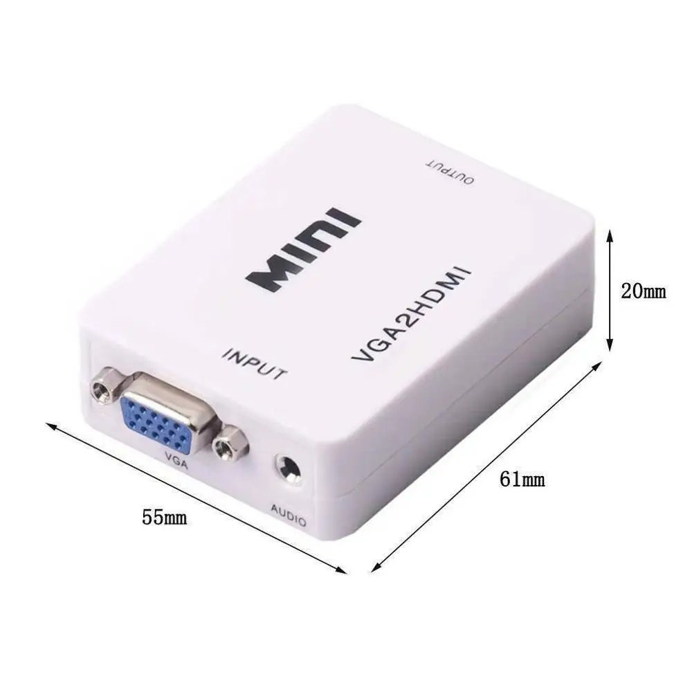 1080P Full HD мини VGA к HDMI аудио видео коробка адаптера конвертера поддержка для ПК ноутбук дисплей компьютера Mac проектор