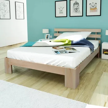 

VidaXL Bed Frame Solid Pinewood 140x200 Cm 242502