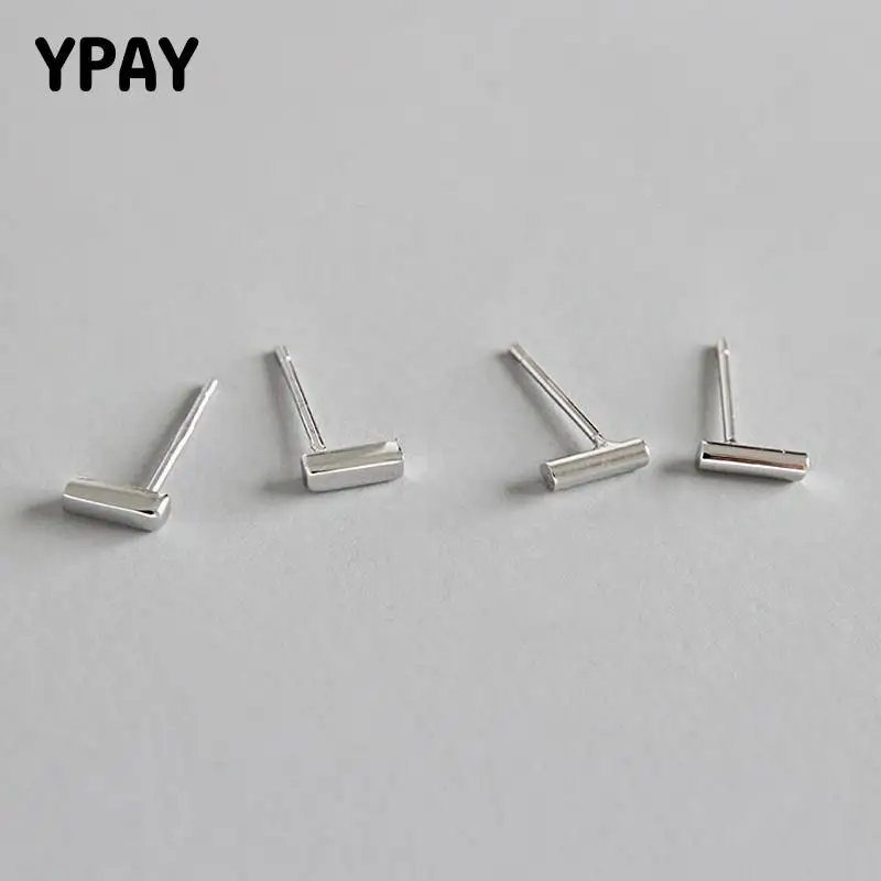 Женские минималистичные серьги-гвоздики YPAY круглые/квадратные серьги из 100%