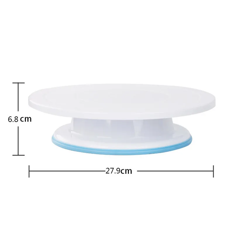 Description Picture 5 of itemPlastic Cake Plate Turntable Rotating Anti-skid Round Cake Stand Cake Decorating Rotary Table Kitchen DIY Pan Baking Tool