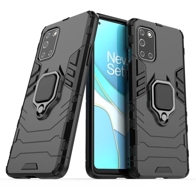 Для крышки Oneplus 8T чехол для Capas противоударная жесткая подставка с кольцом