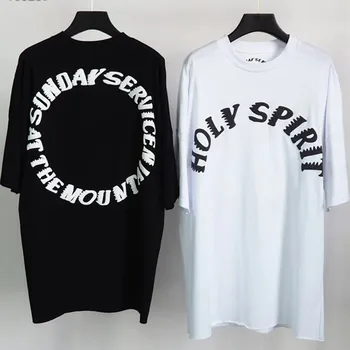 

3D Foam Kanye West Sunday Service Holy Spirit T Shirt Men Women TRUST GOD CPFM.XYZ T-Shirts harajuku boyfriend gift