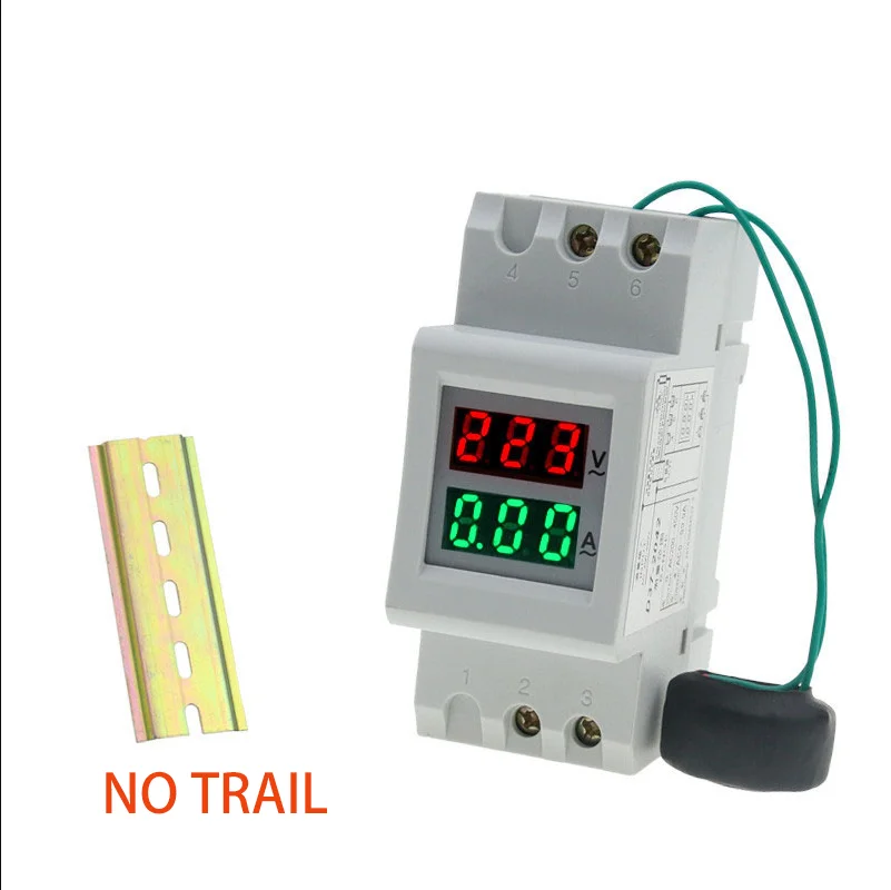 AC 80-300V 200-450V Voltmeter Ammeter Current Monitor Voltage Gauge Volts Indicator AC0.01A-99.9A Air Switch External CT LED