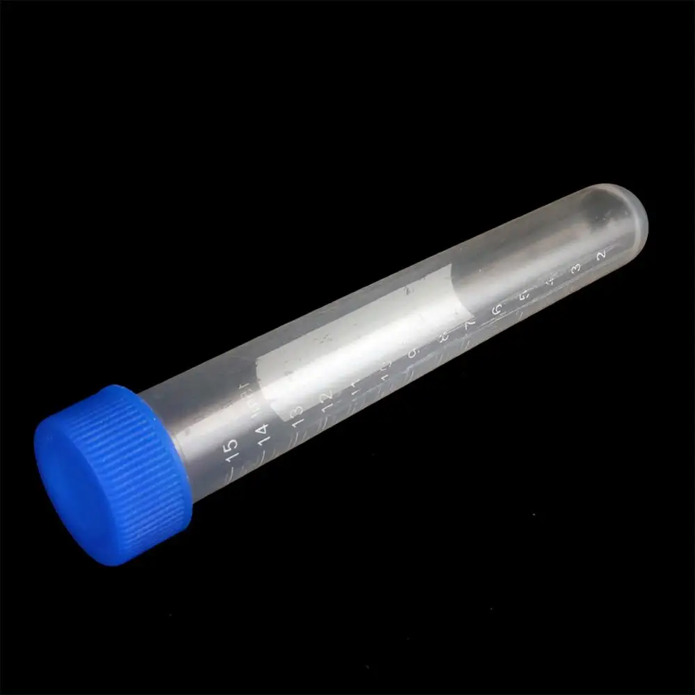 15ml Screw Cap Round Bottom Centrifuge Tube Free-standing Centrifugal Tube Laboratory Analysis Sample Vial 5 Pcs centrifuge tube