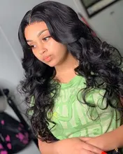 Extensiones de cabello humano con ondas corporales, cierre de encaje, cabello brasileño Remy, ondulado, 3/4 mechones con cierre, extensión de 30 pulgadas