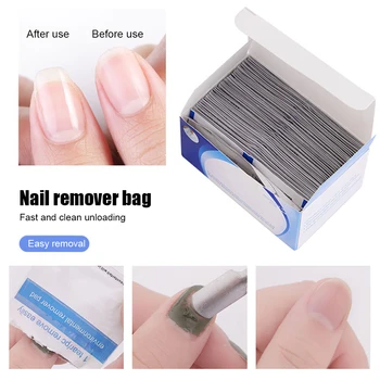 

200pcs/box Manicure Cleanser Varnish Foils Pads Napkins Makeup Tool Fast Soak Off Nail Polish Remover Wraps Acrylic UV Gel