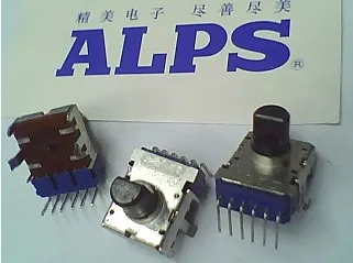 

2PCS/LOT Alpine ALPS potentiometer type A50K, RK12 double shaft, long 8MM