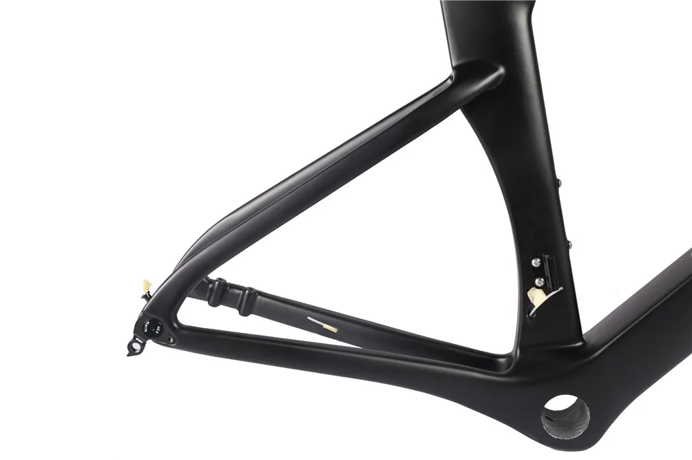 Clearance 2020 Model AEROSIX Carbon Road bicycle Frameset disc brake thru axle bike frame fork seatpost with 5D handlebar 10