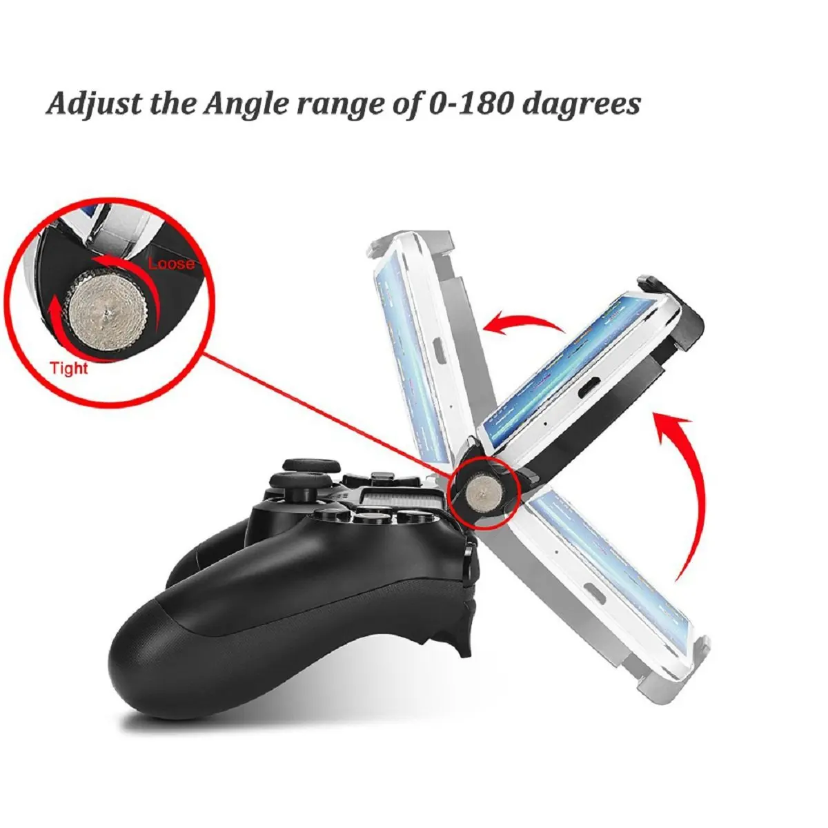 Новинка, подставка для смартфона Android, игровой держатель для sony PS4, игровой контроллер, зажим, держатель для Playstation 4, складной кронштейн