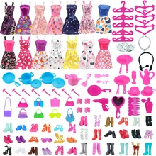 Cintres pour poupée barbie, vêtements, chaussures, accessoires, sacs à main, convient aux poupées barbie de 2021 pouces, poupée BJD de 30cm, meubles jouets pour filles, 11.8