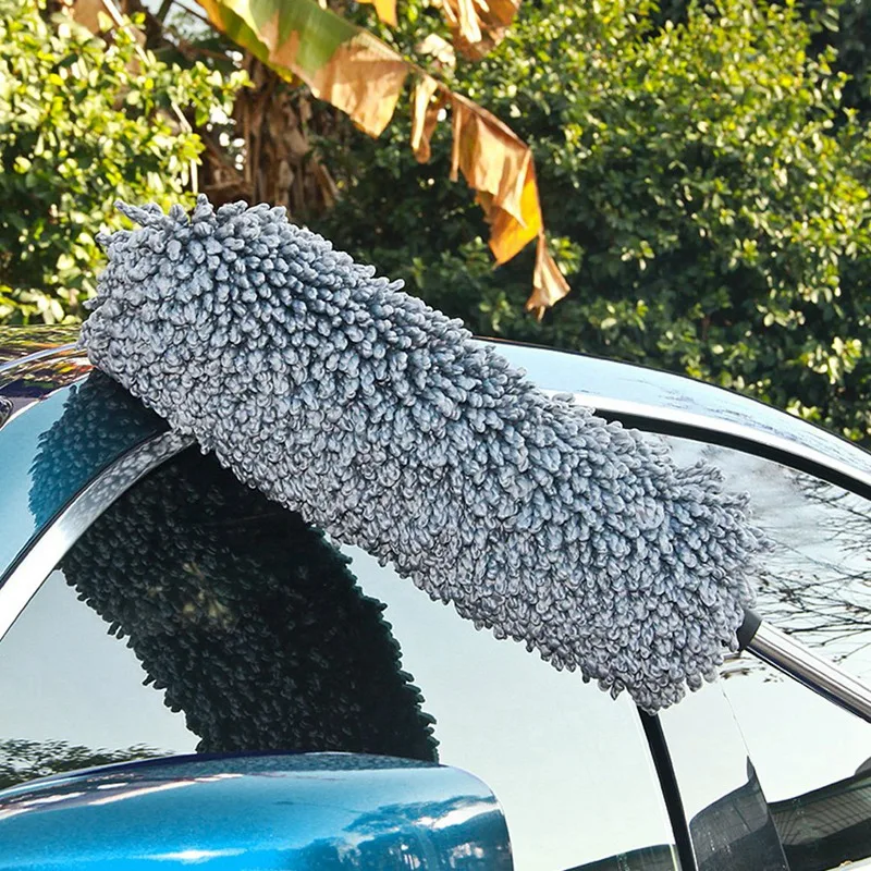 Набор для пыли автомобиля, набор из 4, выдвижная многоцелевая тряпка из микрофибры/Чистящая тряпка для приборной панели/Внутренняя Щетка для детализации автомобиля, Exterio