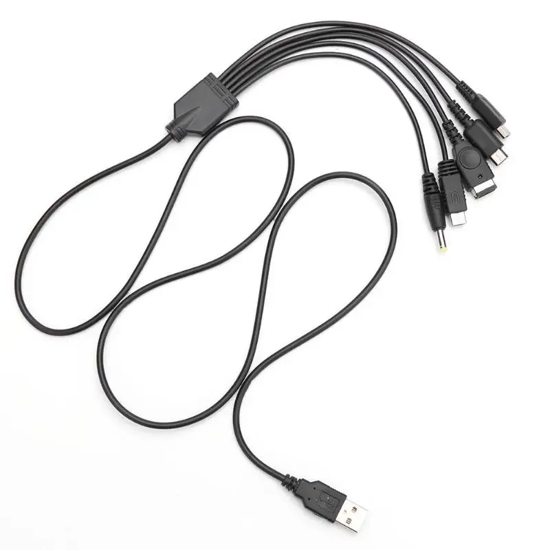 5 в 1 usb кабель для зарядки для kingd NEW 3DS XL NDS Lite NDSI LL WII U зарядное устройство для nintendo GBA для sony psp 1000/2000 кабель