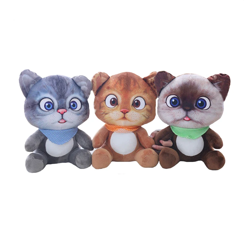 1 шт. 20 см искусственная кошка игрушки мягкие плюшевые животные мультяшная кукла