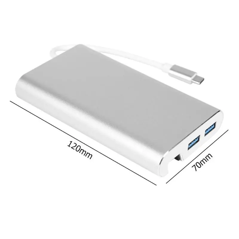 8 в 1 usb type-C концентратор мини-ПК RJ45 3 USB3.0 PD кронштейн для телефона адаптер для переключателя 2K HD HDMI адаптер для HDTV
