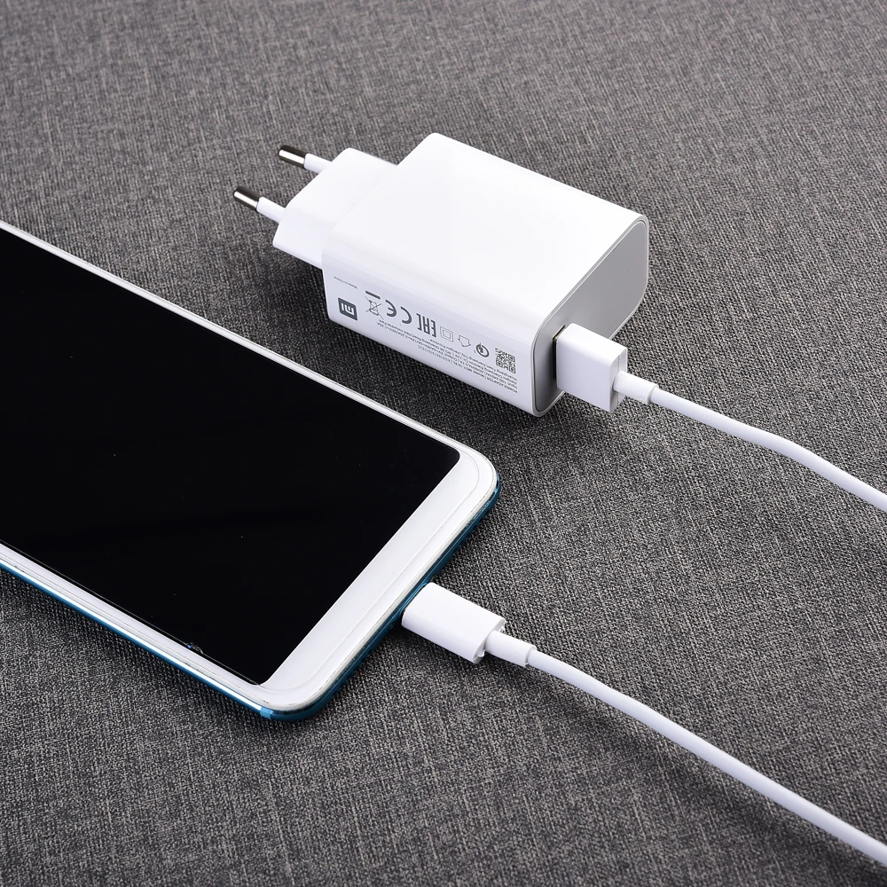 Быстрое зарядное устройство Xiaomi Turbo 27 Вт 20 В/1 35 А USB адаптер для быстрой зарядки 1 м