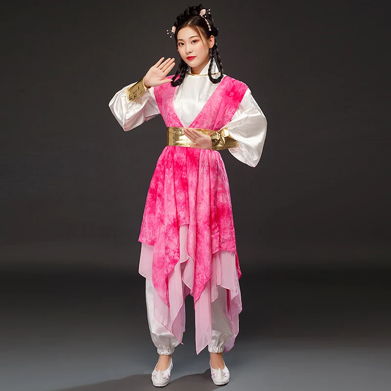 Женский костюм для косплея hanfu Древний китайский горничной занятий боевыми