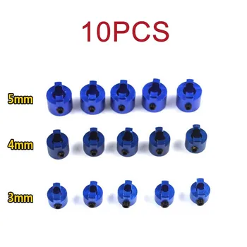 

10PCS 3mm 4mm 5mm Aluminum Drive Dog Shaft Propeller Mounting Crutch w Set Screw Spare Parts for RC Brushless Boat Model