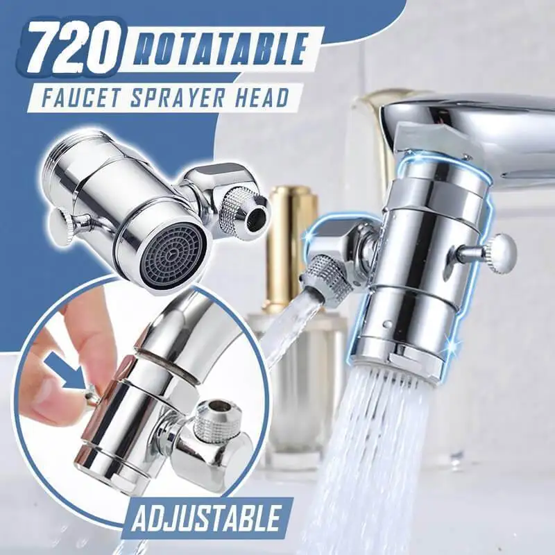 720° Rotatable Faucet Sprayer Head Filter Faucet Sprayer Head Flexible