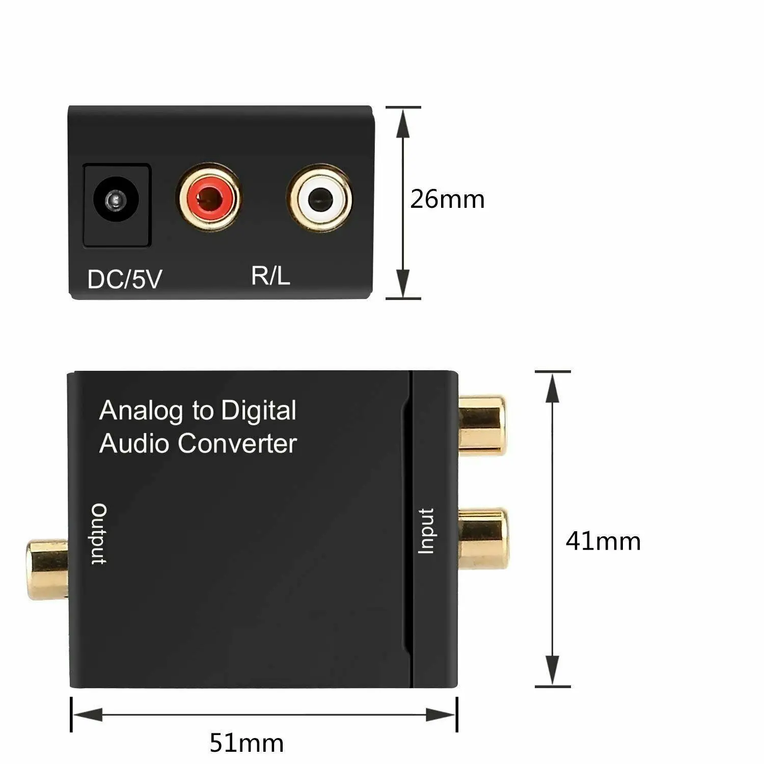 Оптический адаптер с цифрового на аналоговый аудио коаксиальный Toslink RCA LR 3 5