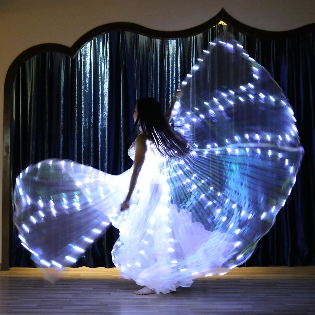 Led Isis Wings Belly Dance Egyptian Light Show Costume Fairy Glowing Wings Belly Dancing