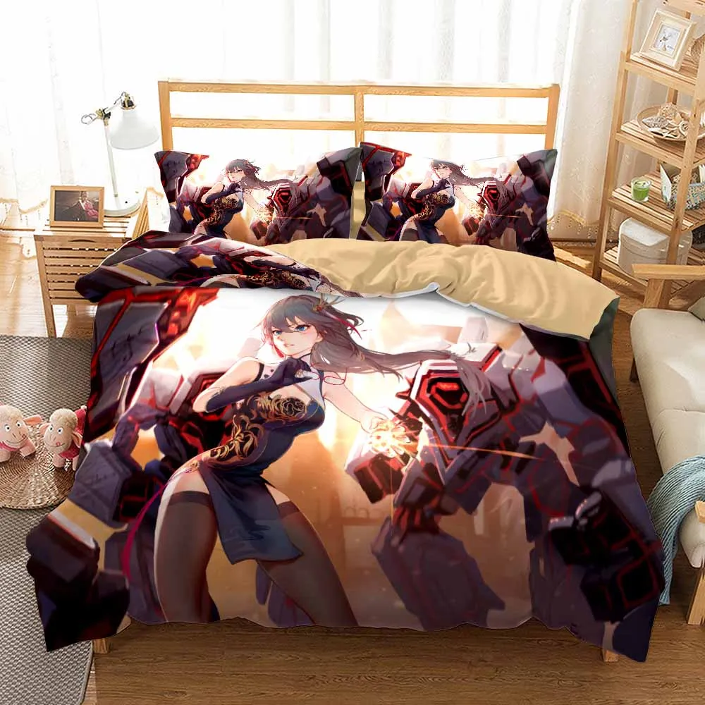 

Korea"s Cotton Anime 3D Print Bedding Set Naruto One Piece Bed Linen Set for Girls Boys Hot Sale Duvet Cover Set Twin Full Queen