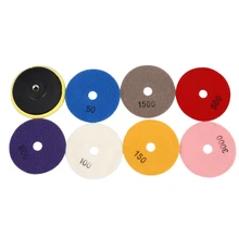 

Promotion! 8Pcs Diamond Polishing Pads 4 inch Wet/Dry Set For Granite Stone Concrete Marble